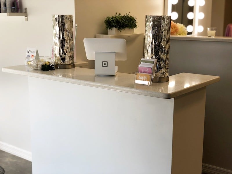 Trends Studio Hair and Makeup Lounge Salon Desk